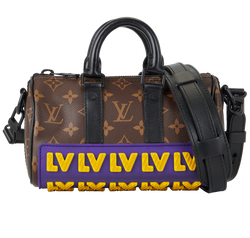 Keepall Bandouliere XS, Canvas/Rubber, Mono, NFC, DB, B, S, 3*